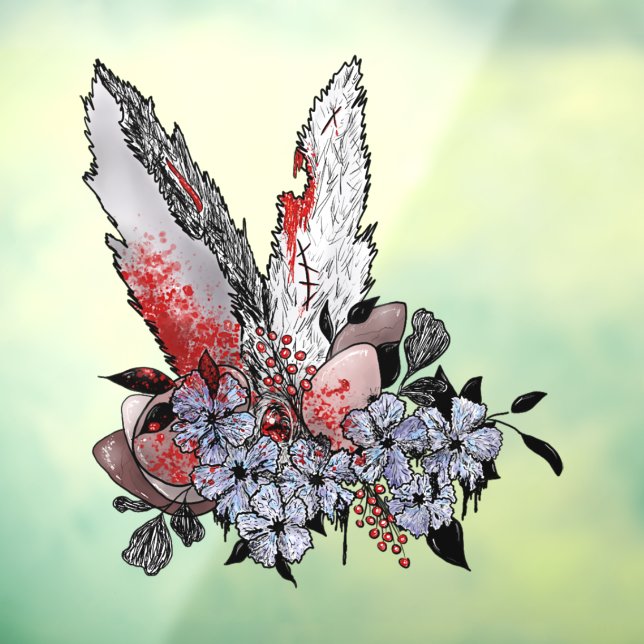 Easter Bunny Horror Window Cling (Sheet 3)