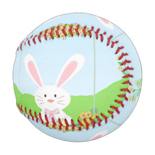 Easter bunny illustration baseball