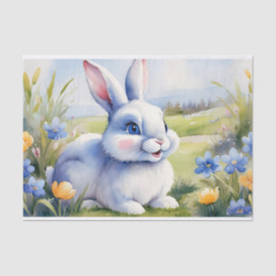 Easter bunny in a garden, Easter Tissue Paper