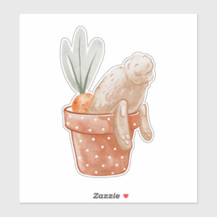 Easter Bunny in Flower Pot