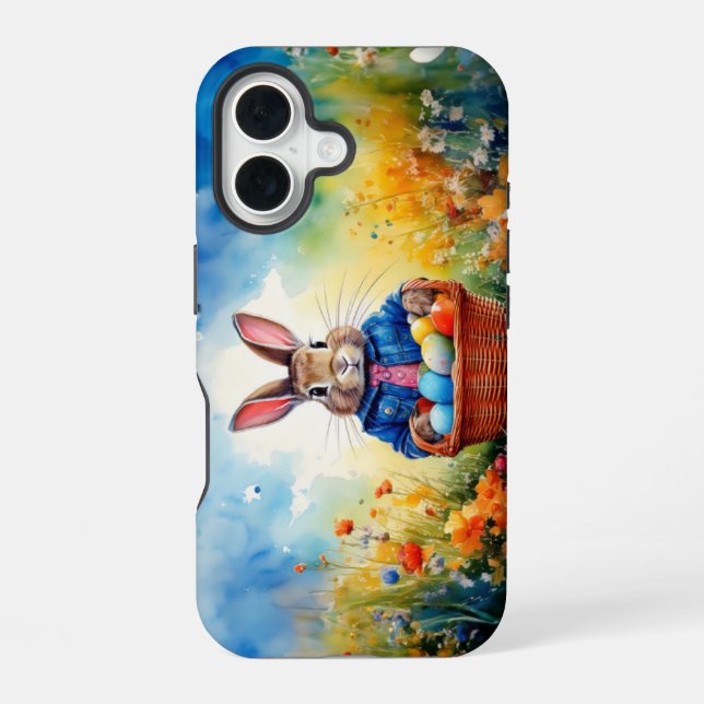 Easter Bunny in the forest iPhone 16 Case (Back)