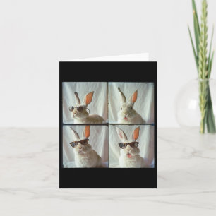 Easter Bunny In The Vintage Photo Machine Style Card