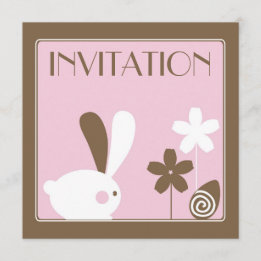 Easter Bunny Invitation Card