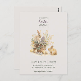 Easter Bunny Invitation Postcard