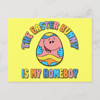Easter Bunny is my Homeboy Holiday Postcard