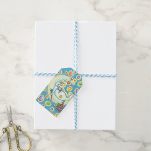 EASTER BUNNY JELLY BEANS & MOON, HOLIDAY GIFT TAGS