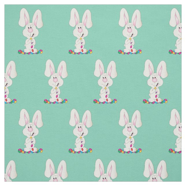Easter Bunny Jellybean | Changeable Background Fabric (Swatch)