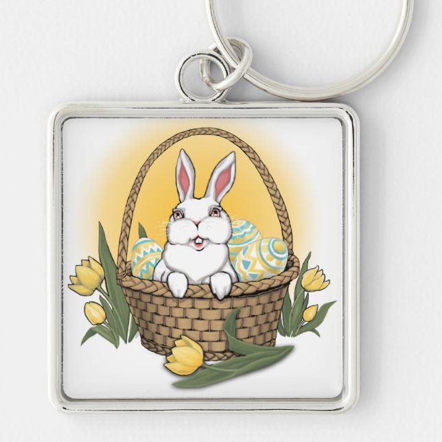 Easter Bunny Keychain Festive Easter Keepsakes (Front)