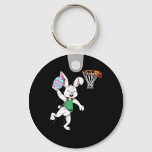 Easter Bunny Kids Boys Men Rabbit Dunking Basketba Key Ring