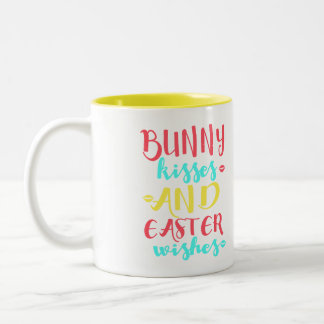 Easter Bunny Kisses Ceramic Mug | Cute Gift for Sp