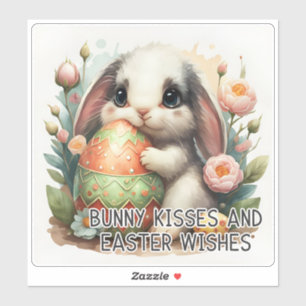 Easter Bunny Kisses - Vinyl Sticker