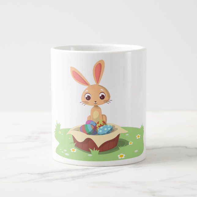 EASTER BUNNY LARGE COFFEE MUG (Front)