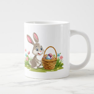 Easter bunny large coffee mug