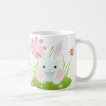 Easter bunny - Little Blue Bunny With Flowers Coffee Mug<br><div class="desc">Cute little blue bunny. Original illustration by Ruxique.
Visit my gallery!

ORIGINAL EASTER CARDS


Bunny Mania Collection!</div>