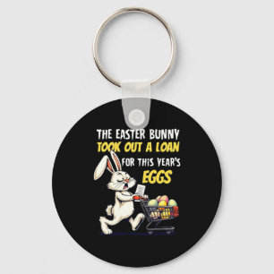 Easter Bunny Loan Funny T Shirt Key Ring
