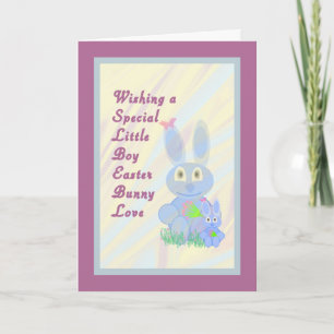 Easter Bunny Love Card for Little Boy