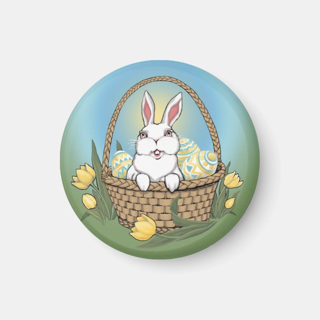 Easter Bunny Magnet Festive Easter Gifts Magnets (Front)