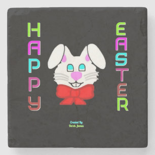 Easter Bunny Marble Stone Coaster