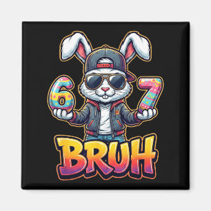 Easter Bunny Meme Bruh – Funny 6 7 Easter Eggs Des Magnet