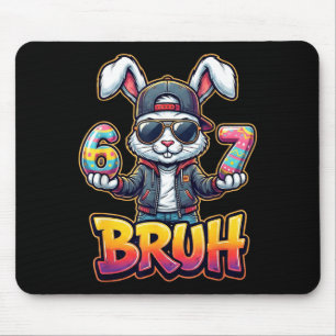 Easter Bunny Meme Bruh – Funny 6 7 Easter Eggs Des Mouse Mat