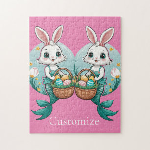 Easter Bunny Mermaid Thunder_Cove Jigsaw Puzzle