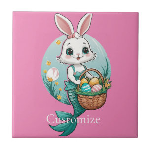 Easter Bunny Mermaid Thunder_Cove Tile