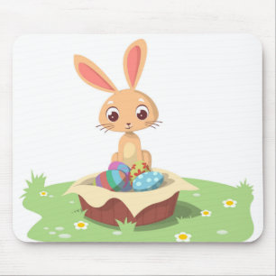 EASTER BUNNY MOUSE MAT