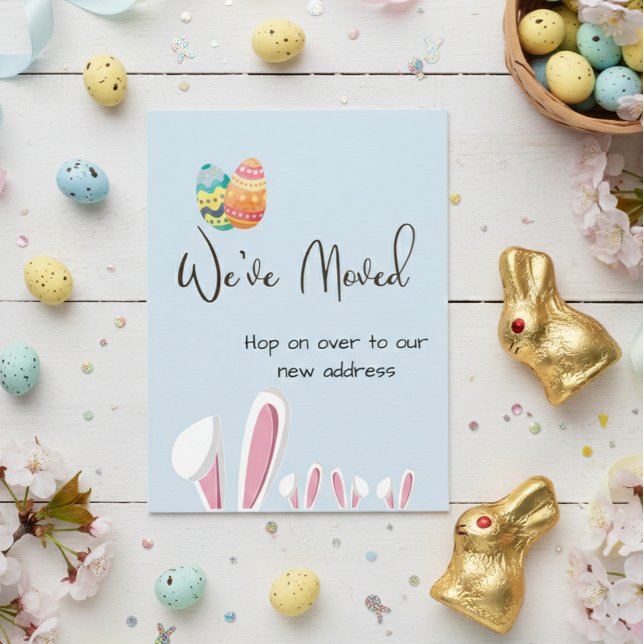 Easter Bunny Moving Announcement New Address (Creator Uploaded)