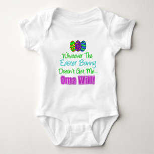 Easter Bunny Oma Will Baby Bodysuit