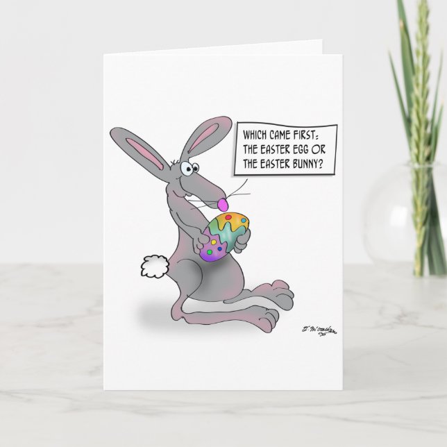 Easter Bunny or Easter Egg Holiday Card (Front)