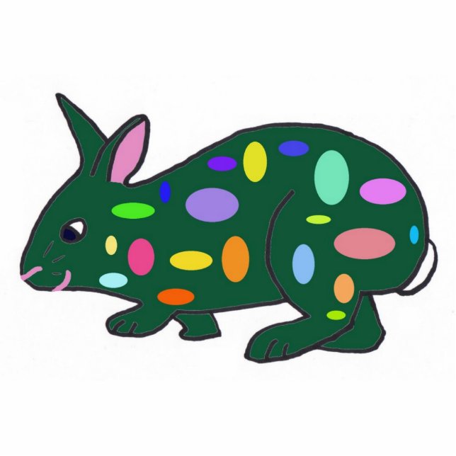 Easter Bunny ornament Photo Sculpture Decoration (Front)