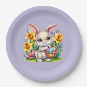 Easter Bunny Paper Plate
