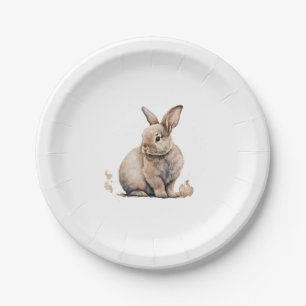 Easter Bunny Paper Plate
