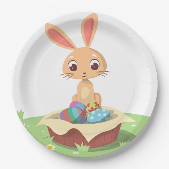 EASTER BUNNY PAPER PLATE (Front)
