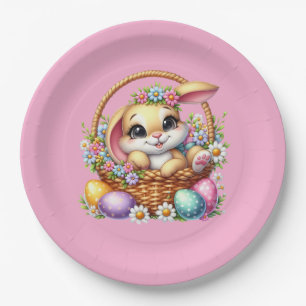Easter Bunny Paper Plate
