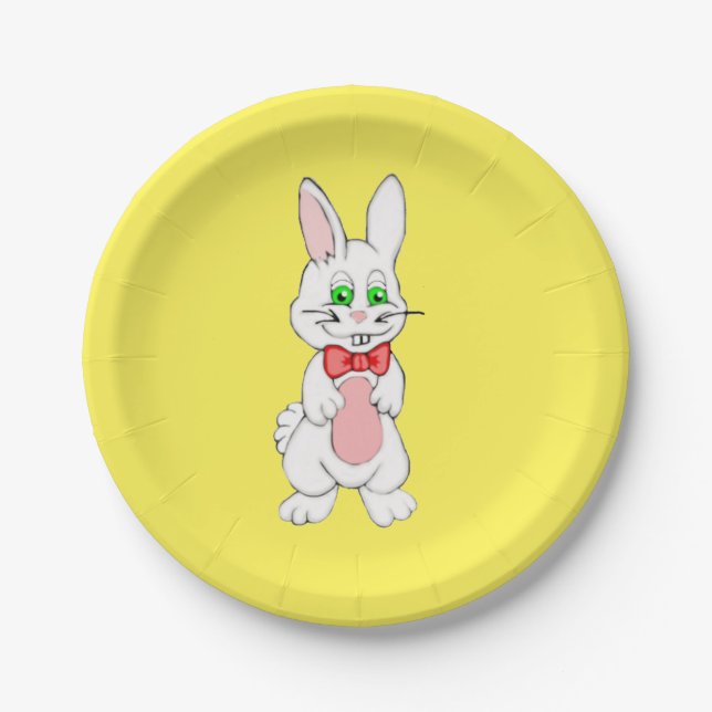 Easter Bunny Paper Plates (Front)