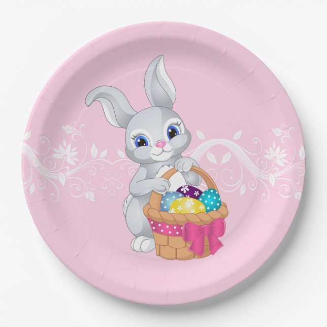 Easter Bunny Paper Plates (Front)