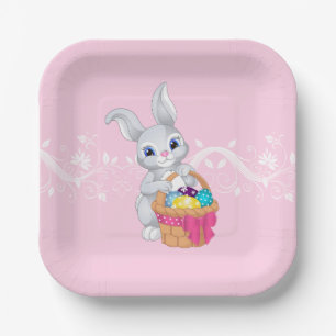 Easter Bunny Paper Plates