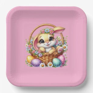 Easter Bunny Paper Plates
