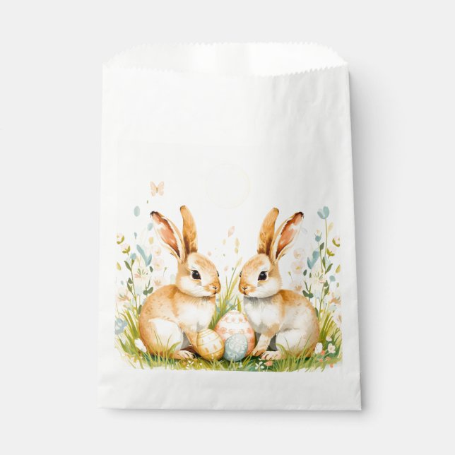 Easter Bunny Party Favor Bags (50 Pack) (Front)