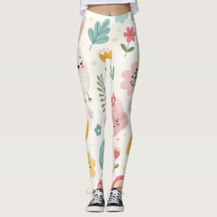 Easter Bunny Pattern Leggings