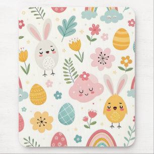 Easter Bunny Pattern Mouse Mat