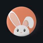 Easter Bunny peeping 6 Cm Round Badge<br><div class="desc">Funny Peeping Easter Bunny</div>