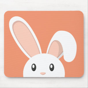 Easter Bunny peeping Mouse Mat