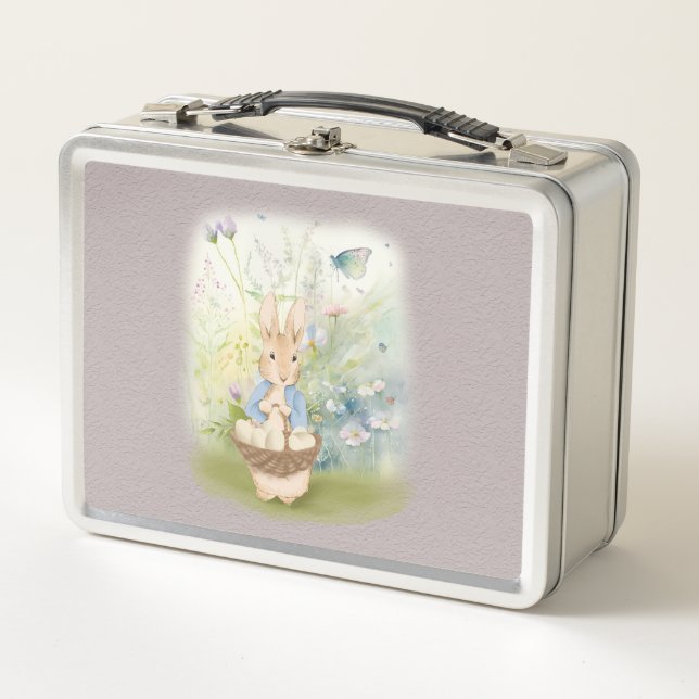  Easter Bunny Peter Metal Lunch Box (Front)