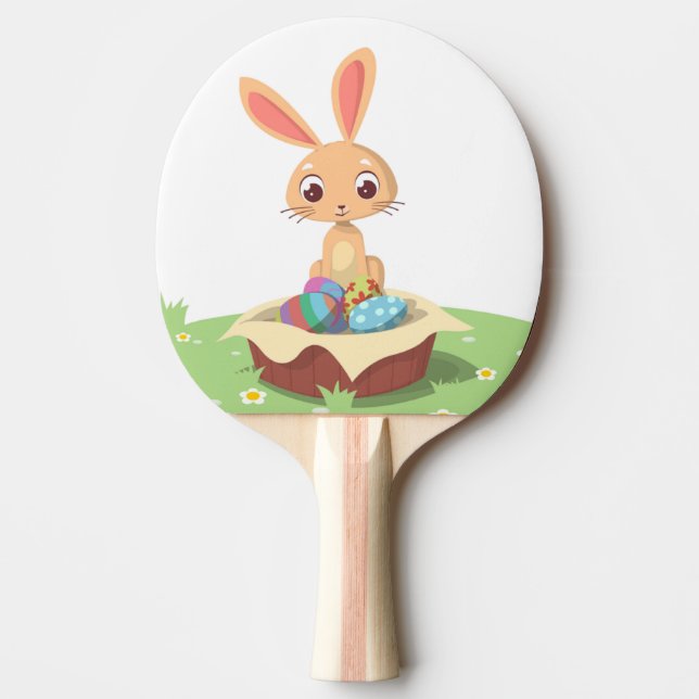 EASTER BUNNY PING PONG PADDLE (Front)
