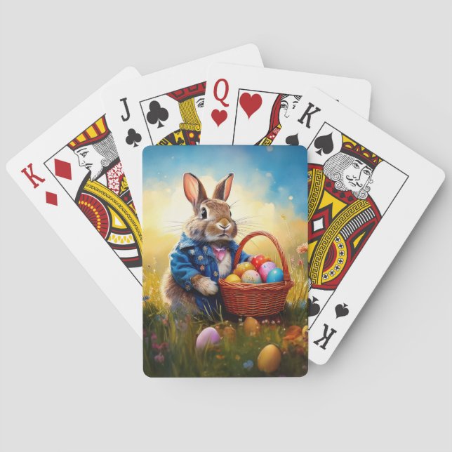 Easter Bunny Playing Cards (Back)