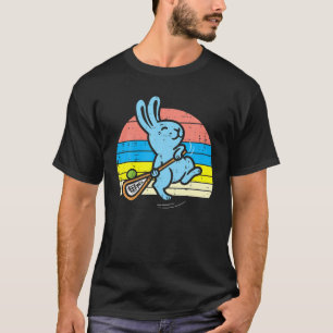 Easter Bunny Playing Lacrosse Retro Lax Sport Men T-Shirt