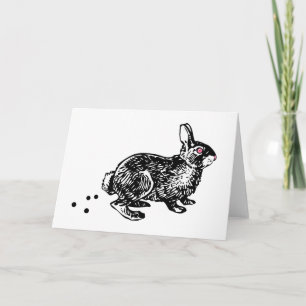 Easter Bunny Poo Holiday Card