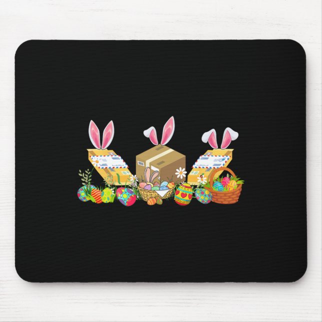 Easter Bunny Postal Worker Tools Costume Hunting E Mouse Mat (Front)